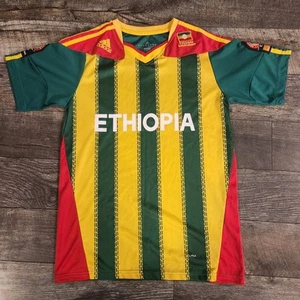 Camiseta Adidas Etiopía Para Hombre Mediana 2013 Copa Sudáfrica Finales Fútbol Rara - Imagen 1 de 10