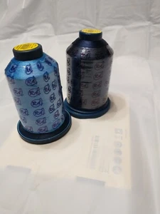 RA rayon embroidery thread 5500 yards each blue horizon / light navy 2 SPOOLS - Picture 1 of 2