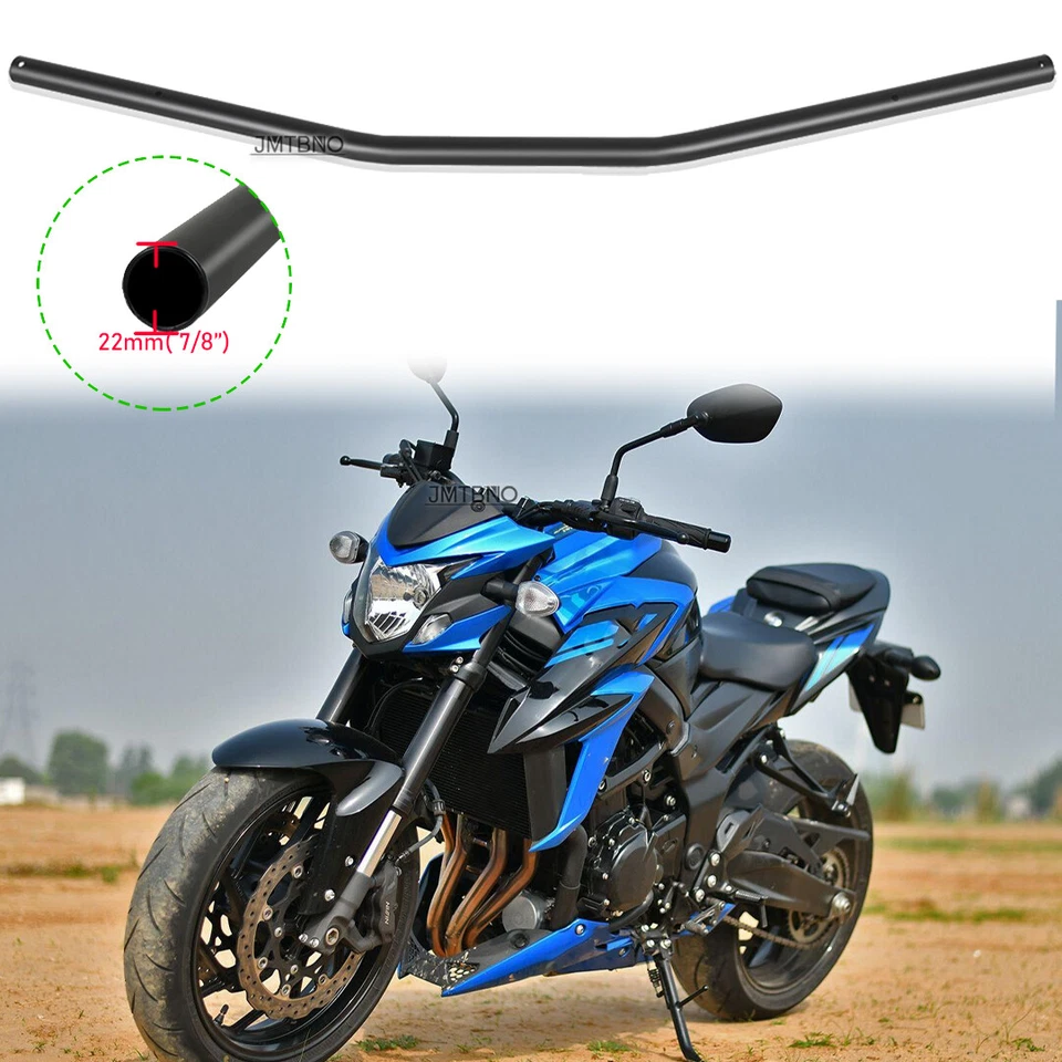Barras de arrastre de manillar cero de 7/8" para motocicleta SUZUKI GS750 GS1000 GS1100 GS125 Foto 1 de 4