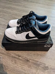 Men's Size 10 - Nike Dunk Low 6.0 2009 SB Black Cyan Charcoal White Vintage - Picture 1 of 5