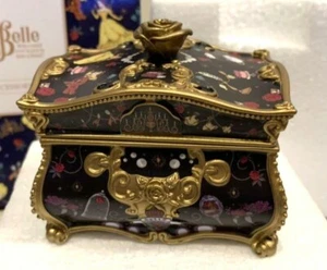 Disney Beauty And The Beast Jewelry Box Accessory Case Treasure Chest Motif - Picture 1 of 4