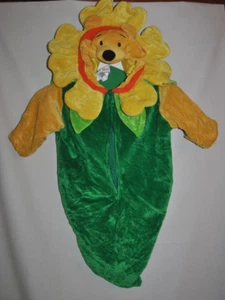 DISNEY STORE Winnie the Pooh Peapod Sunflower Costume 0-3 mths - Picture 1 of 4