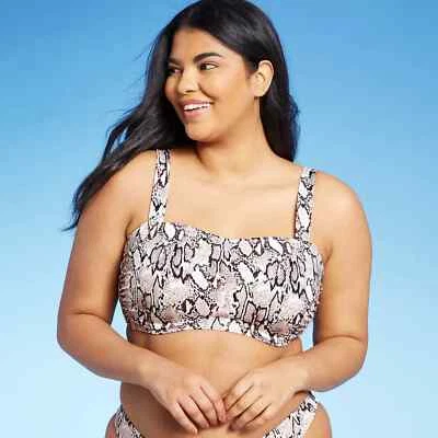 Женский легкий подъем квадратный воротник бюстгальтер бикини верхний абажур и берег размер 34C - Изображение 1 из 4