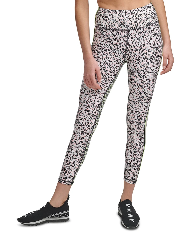 Leggings para mujer DKNY estampados laterales a rayas confeti atómico Foto 1 de 1