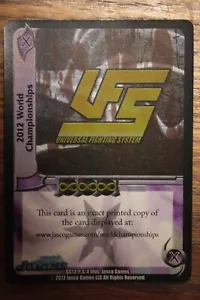 "Lámina del sistema de combate universal UFS - ""Campeonatos mundiales 2012" - Imagen 1 de 1