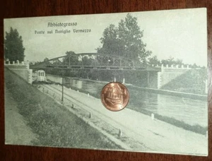 Antike Postkarte Landschaft Italien Lombardei Mailand Abbiategrasso Vermezzo - Bild 1 von 2