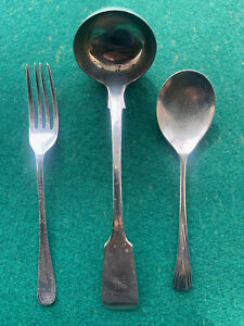 Various vintage silver spoons