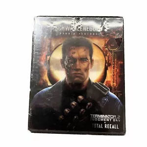 Terminator 2 & Total Recall (DOUBLE FEATURE STEELBOOK Blu-Ray) Sealed New - Picture 1 of 3