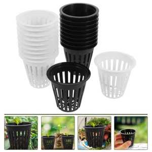 20Pcs Mesh Nursery Net Cups Hydroponic Planting Baskets Growing Net Cups Balcony - Picture 1 of 12