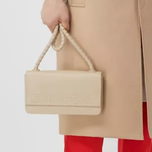 Burberry Universal Passport Shoulder Bag Handbag Beige Crossbody Holiday Gift - Picture 1 of 24