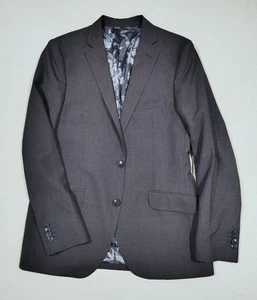 Etro Men Blazer Jacket IT 52 US 42 Gray Blue Wool Single Breasted Sport Coat - Picture 1 of 15