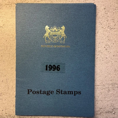 Folleto de estampillas del año 1996 de la República de Botsuana Foto 1 de 4