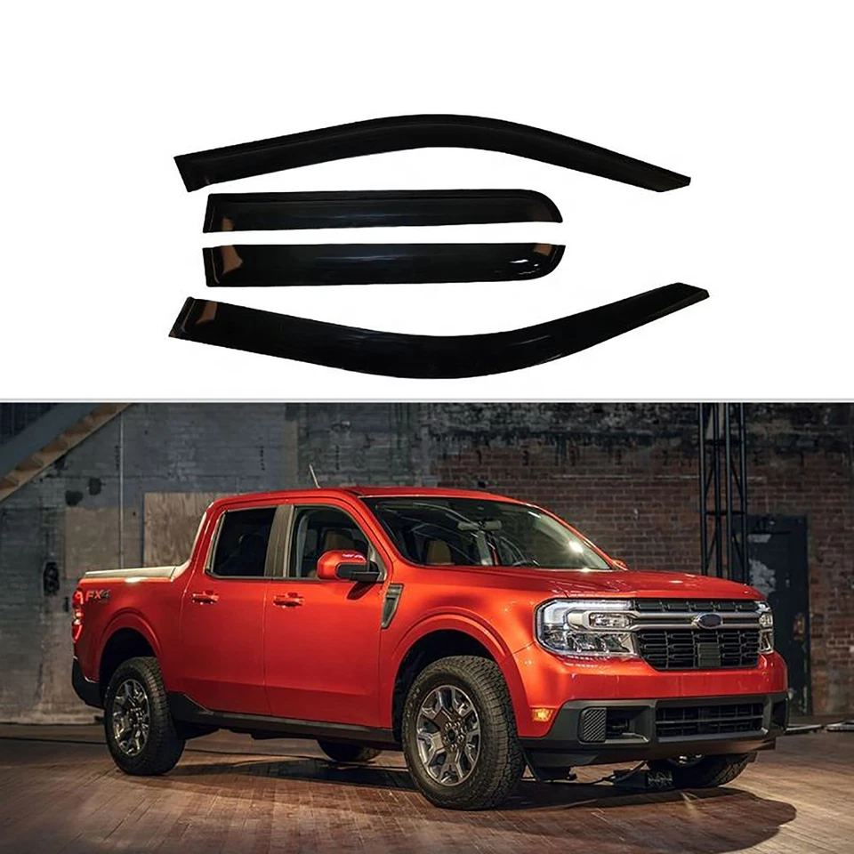 Para Ford Maverick 2022 Protectores de lluvia en canal Visera de ventana Deflector de pantalla Foto 1 de 4