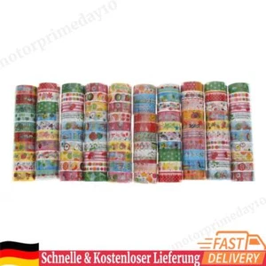 10 Stück buntes, klebriges Cartoon-Muster, DIY-Washi-Klebeband für Geschenkverpa - Bild 1 von 10