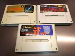 Shin Megami Tensei 1, 2 & If... Super Famicom SFC Nintendo Japanese Ver - Used - Picture 1 of 12