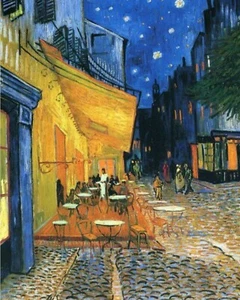 Print - Café Terrace at Night, 1888 by Vincent Van Gogh - Picture 1 of 1