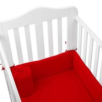red baby crib