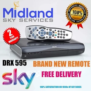 SKY HD BOX AMSTRAD DRX595 ÚLTIMO DISEÑO MINI CAJA DELGADA + CONTROL REMOTO - Imagen 1 de 7