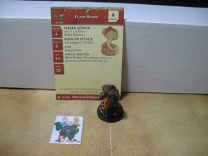 =Dungeons and Dragons DESERT OF DESOLATION Flame Snake 42/60 con tarjeta= - Imagen 1 de 1