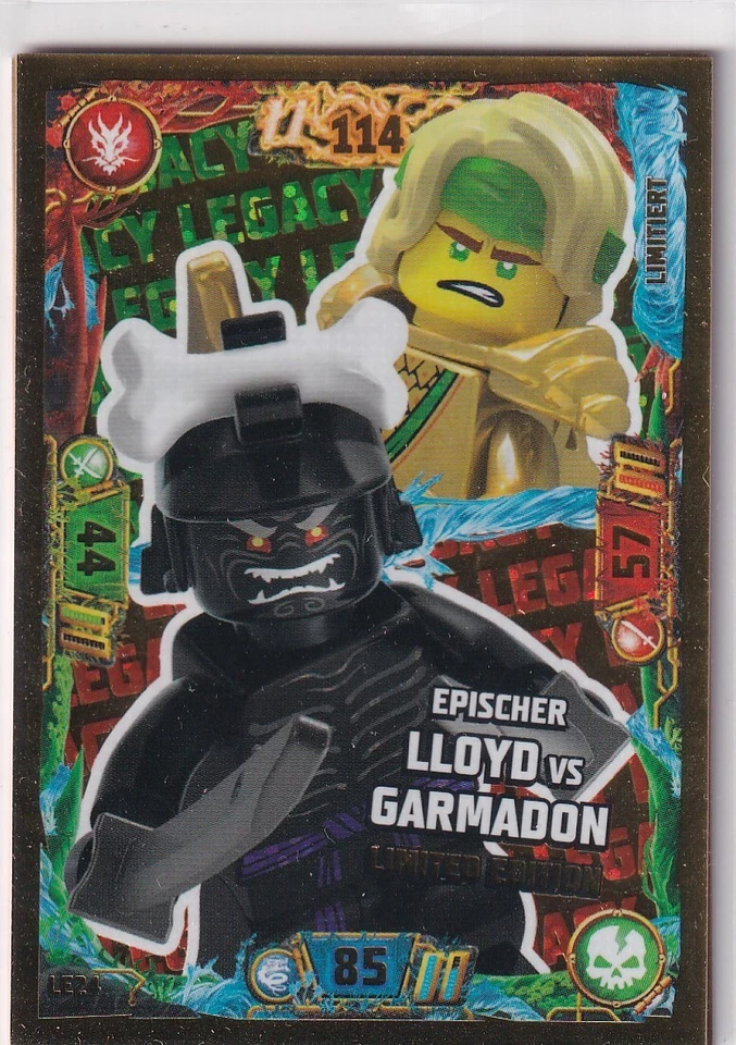 Lego Ninjago Series 7 TCG Card No. LE24 Epic Lloyd vs Garmadon Limited - Image 1 of 1