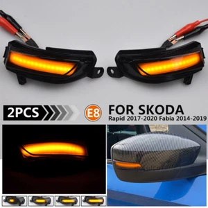 Luz intermitente de espejo retrovisor dinámico LED Rapid para Skoda Rapid 17-20 izquierda+derecha - Imagen 1 de 13