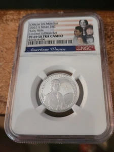 2022 s silver Sally Ride quarter NGC PF 69 Ultra Cameo Lim Ed silver proof set - Picture 1 of 2