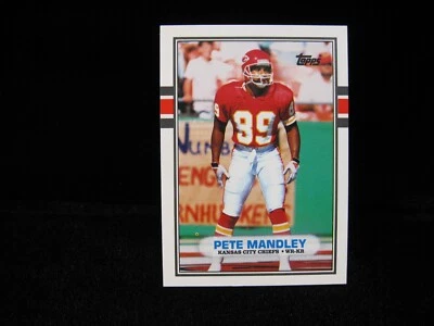 1989 Pete Mandley Kansas City Chiefs  Topps Traded #12T - Image 1 of 2