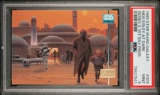 1995 Topps Star Wars Galaxy #304 Mos Eisley at Dark 1st Day Production PSA 9