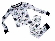 LOL Surprise! Girls White/Black Long Sleeve Snug Fit Joggers Pajama Set Size 6