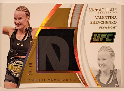 2021 Panini Immaculate UFC #SM-VSH Valentina Shevchenko Standout Patch Gold /10 - Image 1 of 4