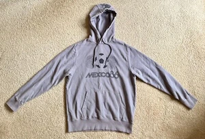 FIFA World Cup Mexico 86 Sweatshirt Mens American Eagle Gray Purple Med Hoodie - Picture 1 of 6