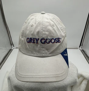Grey Goose Vodka Cap Hat Strapback White Embroidered 100% Cotton Y2K - Picture 1 of 11