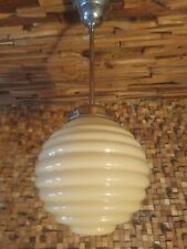 art deco  bauhaus ceiling lamp. 1920/30. original. Opaline globe (