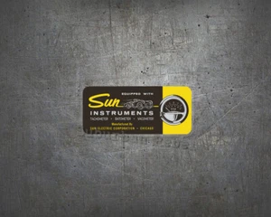 Sun Instruments Aufkleber - Oldschool Vintage Hot Rod V8 Auto Parts Bonneville - Bild 1 von 1