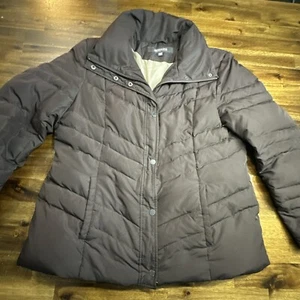 Kenneth Cole Reaction braune Entendaunen gesteppte gefütterte Jacke Mantel Damen Größe XL - Bild 1 von 11