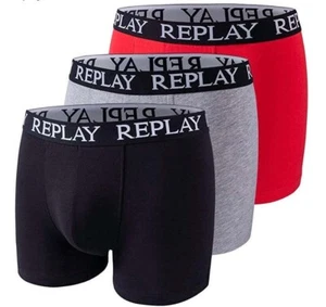 Replay Trunks 3 Pack Men's Designer Boxers shorts briefs underwear size L - Picture 1 of 3