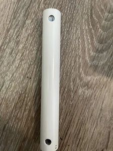 Ceiling Fan Downrod. Matte White, 6” Length . 1/2 Diameter. Non Threaded Ends - Picture 1 of 2