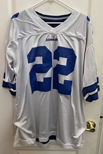 Camiseta reversible vintage Emmitt Smith talla 52 XL Starter rara Dallas Cowboys - Imagen 1 de 8