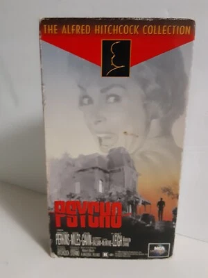 Psycho VHS Tape Slasher Alfred Hitchcock Norman Bates Horror Thriller Spooky  - Image 1 of 4