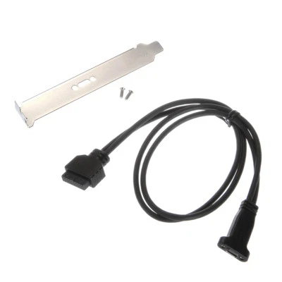 Type C USB3.1 to USB3.0 Dual Female Motherboard 20pin Extension Cable Baffle - Image 1 of 4