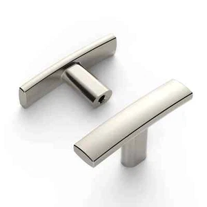 10 Pack Brushed Satin Nickel Cabinet Knobs Single Hole Cabinet Handles 2 Inch So - Picture 1 of 1