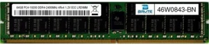 46W0843 - Lenovo Compatible 64GB PC4-19200 DDR4-2400MHz 4Rx4 1.2V ECC LRDIMM - Picture 1 of 3
