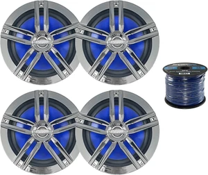 2 X 180W 6.5" Water-Resistant Loudspeakers (Charcoal) (2 Pairs), Audio Marine G - Picture 1 of 5