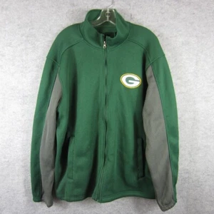 NFL Jacket Mens XL Green Bay Packers Football Full Zip Fleece Cozy Winter Fall - Picture 1 of 12