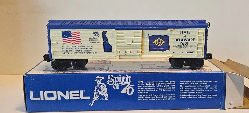 Lionel 6-7601 Spirit of 76 Box Car, 0 Gauge, 3-Conductor - Image 1 of 1