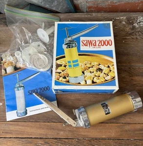 Vintage SAWA 2000 Deluxe Metall Kekspresse Dekorateur Waffenbox Schweden komplett - Bild 1 von 7