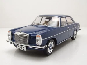 Mercedes 220 D/8 trazos W115 1968 azul oscuro modelo coche 1:18 MCG - Imagen 1 de 9