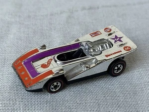 Hot Wheels Redline 1973 apisonadora cromada Firestone Hong Kong - Imagen 1 de 6