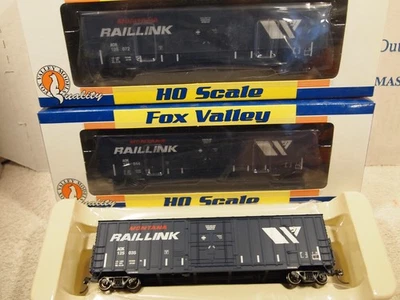 FOX VALLEY MODELS  ARKANSAS-OKLAHOMA 50' BOX CARS, (ex M.R.L.) LOT 72  3 DIFF No - Image 1 of 2