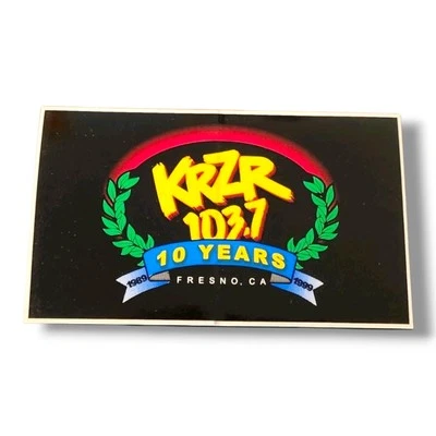 Pegatina Radio KRZR Dead Bunny 1999 Fresno CA 10 Años Promo 5x3 De Colección Foto 1 de 3